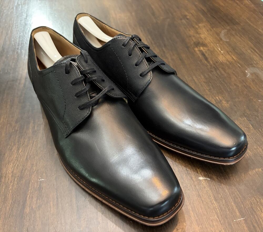 Florsheim Imperial Shoes 11.5 Plain Toe Oxford Black Leather Men’s New $190